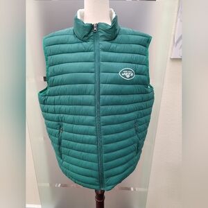 NWOT NFL NY Jets Mens Puffer Vest Size XL